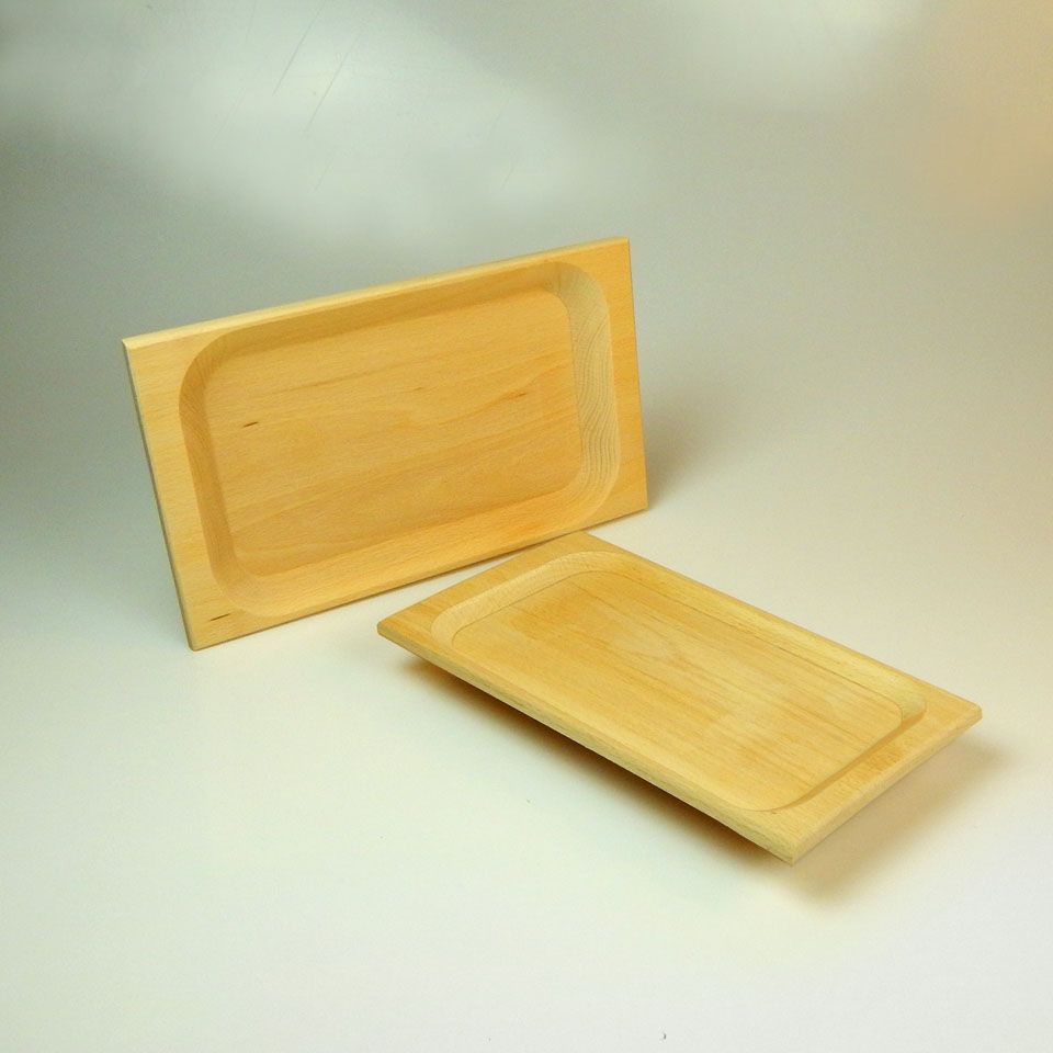Vassoio rettangolare in legno di faggio – Art.890 – Siso